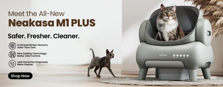 SmartPaw Neakasa M1 Plus Automatic Cat Litter Box Desktop Web Banner 768x300